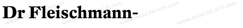 Dr Fleischmann字体转换